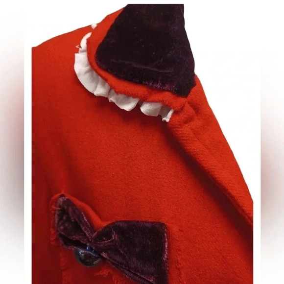 💥HOST PICK💥 Marc Jacobs Red Wool Cashmere Peacoat Size Large - Picture 11 of 16